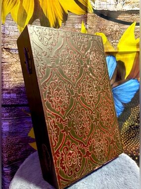Vintage Pier 1 Latching Jewelry Box Wall Display